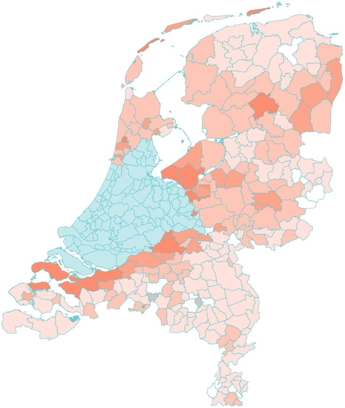 Verhuizingen uit de Randstad
